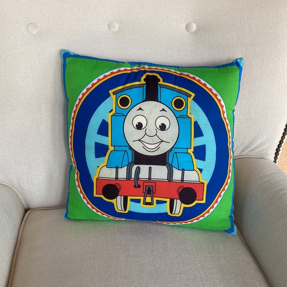 Mattel Thomas The Train Reversible to 2 Different Images Custom Made 16” Pillow - Picture 1 of 9